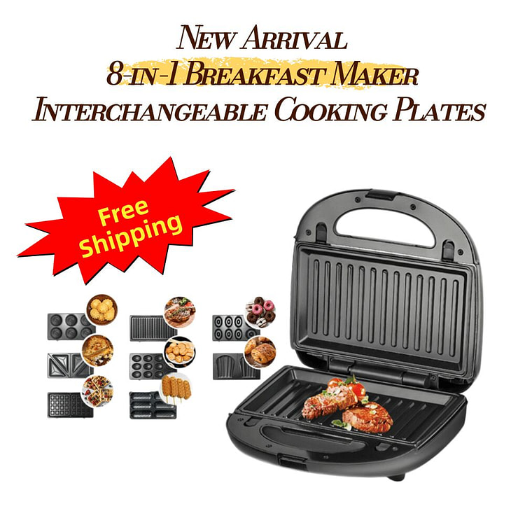 8-in-1 Breakfast & Snack Maker Mini Waffle 1 bunch
