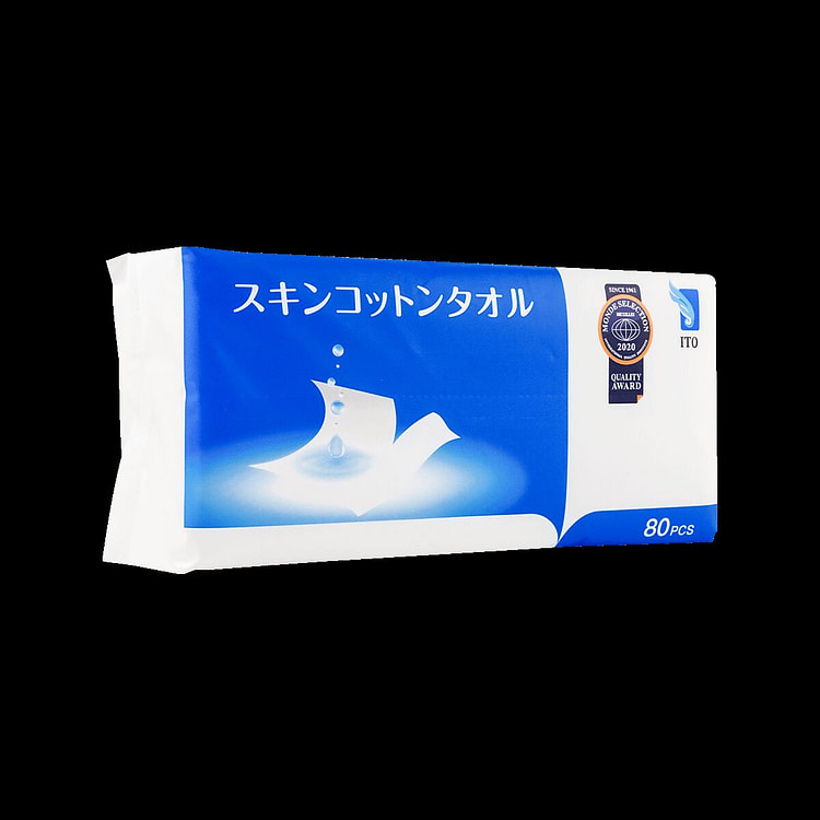 ITO Skin Cotton Towel 80pcs 1 count