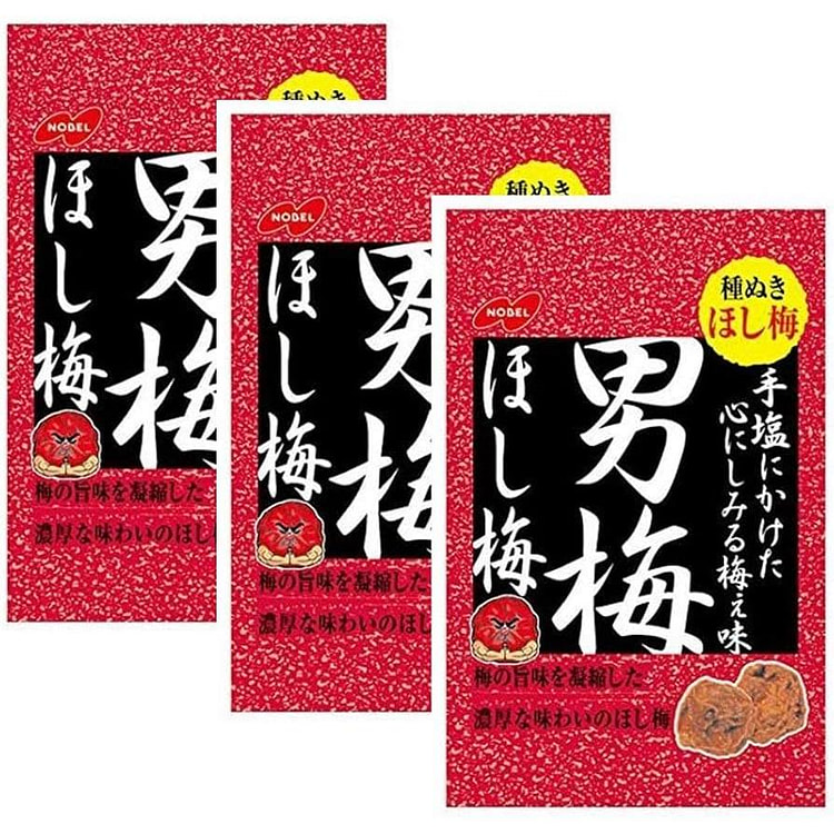 诺贝尔 男梅超浓梅干软糖 无核梅干20gx3