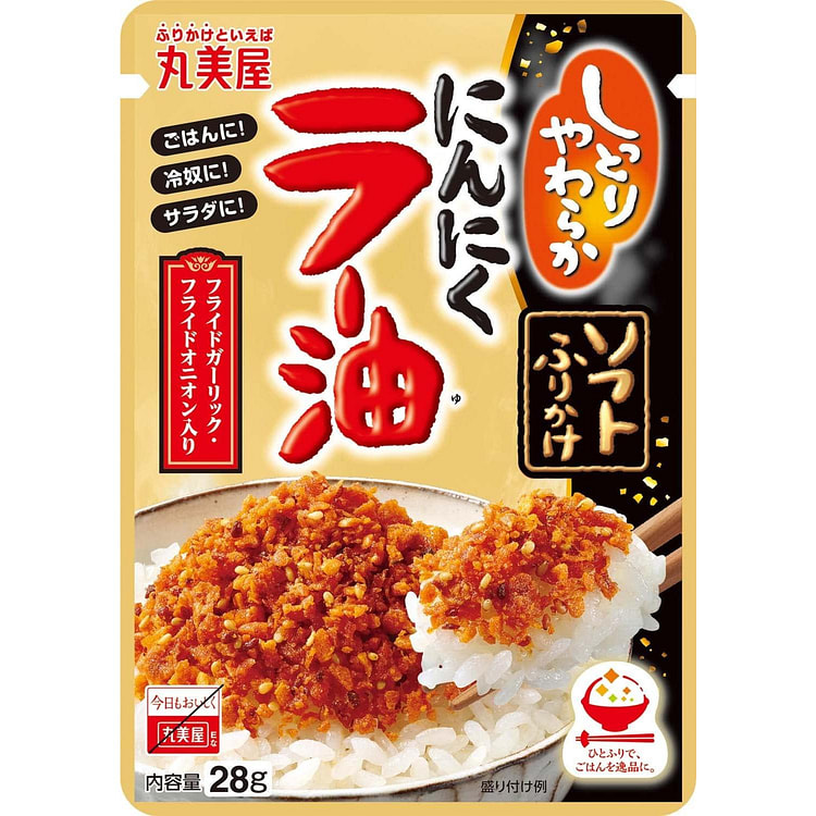 丸美屋 柔软型拌饭料 蒜香辣油味 28g 1 份
