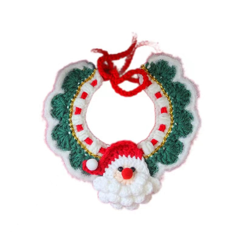 Christmas Pet Accessories Bib Pendant/Wool Decoration-B26 Father Christmas 1 count