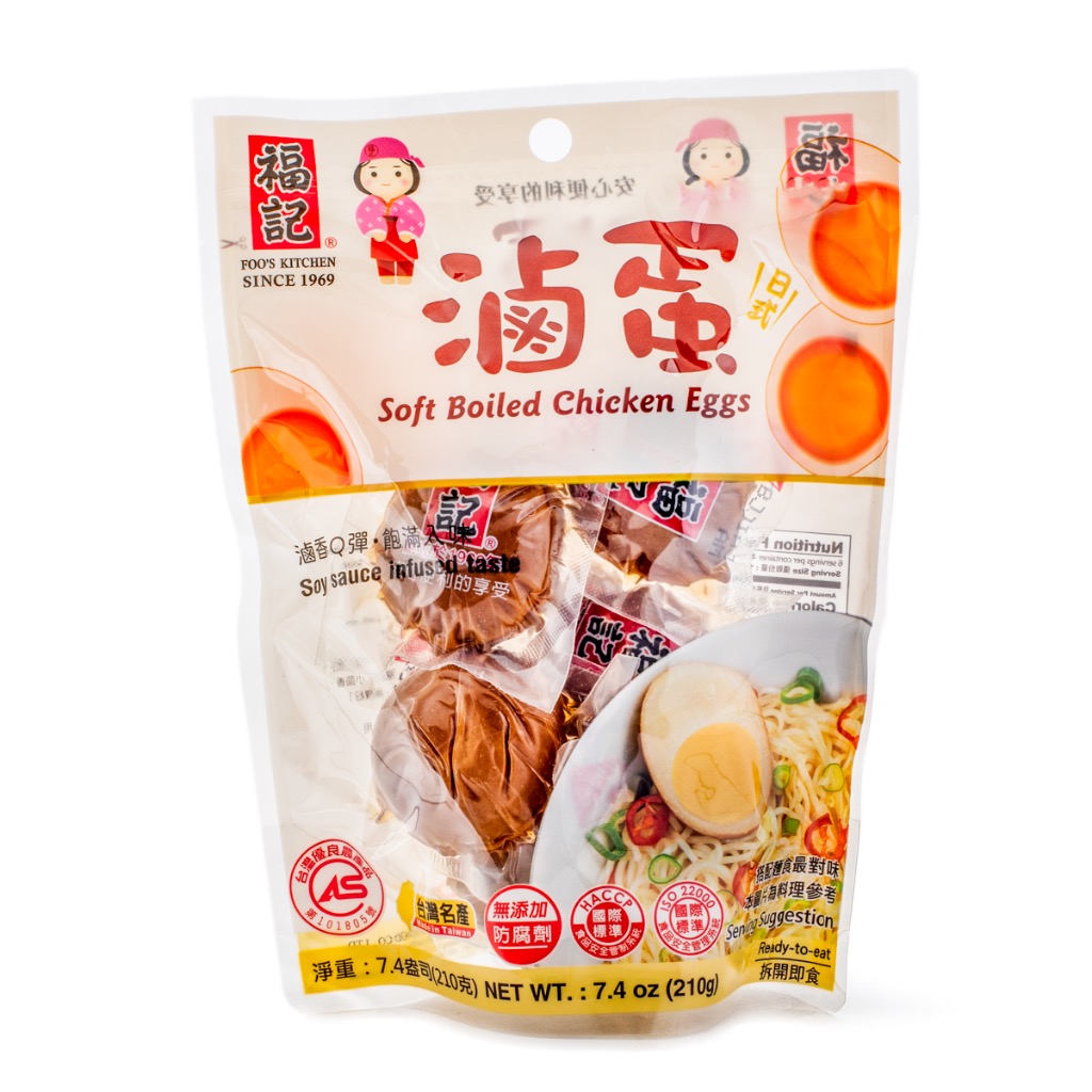 Get Foo's Kitchen Soft Boiled Chicken Eggs, Soy Sauce Flavor Delivered