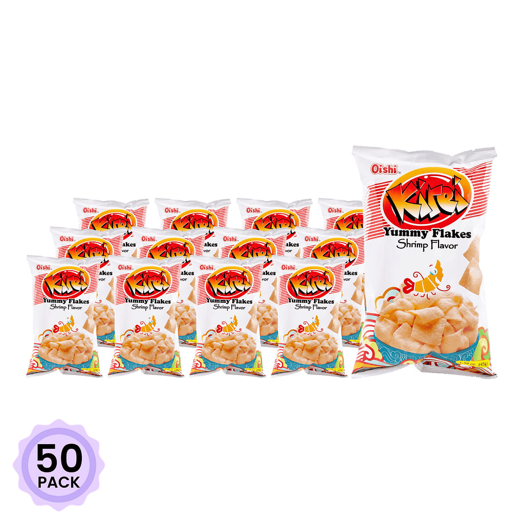 Oishi Kirei Yummy Flakes, Shrimp Flavor 45 g*50 pack