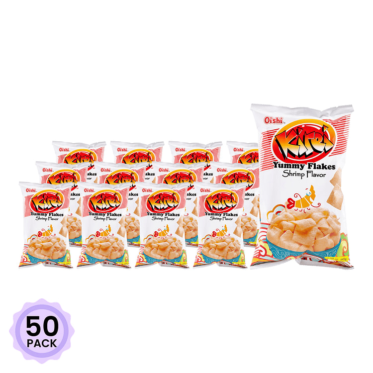 Oishi Kirei Yummy Flakes, Shrimp Flavor 45 g*50 pack