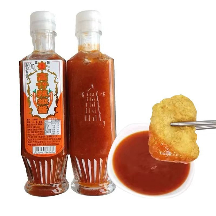 闽南风味 高塔高仔甜辣椒酱 手抓饼烤肉薯条鸡排蘸酱 拌咸饭酱 260g*1瓶