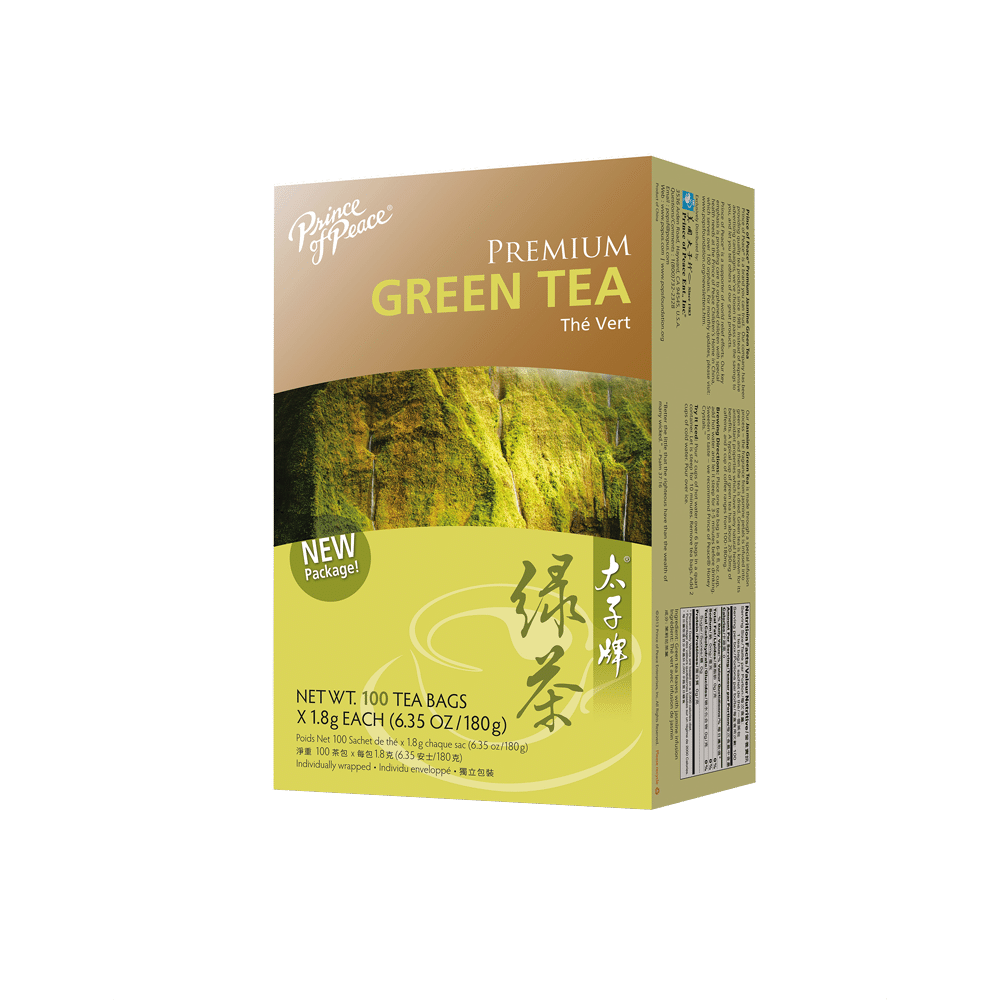 Prince of Peace Premium Green Tea, 100 tea bags 1 box