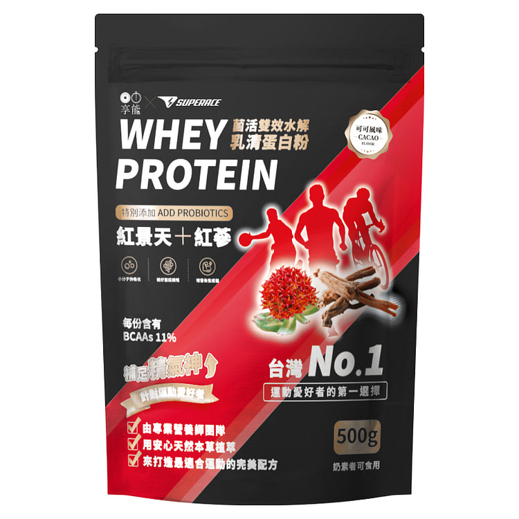 享能菌活雙效水解乳清蛋白可可風味 500g*1袋