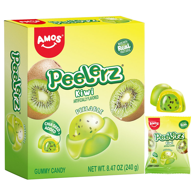 Amos Peelerz奇异果可去皮水果软糖零食