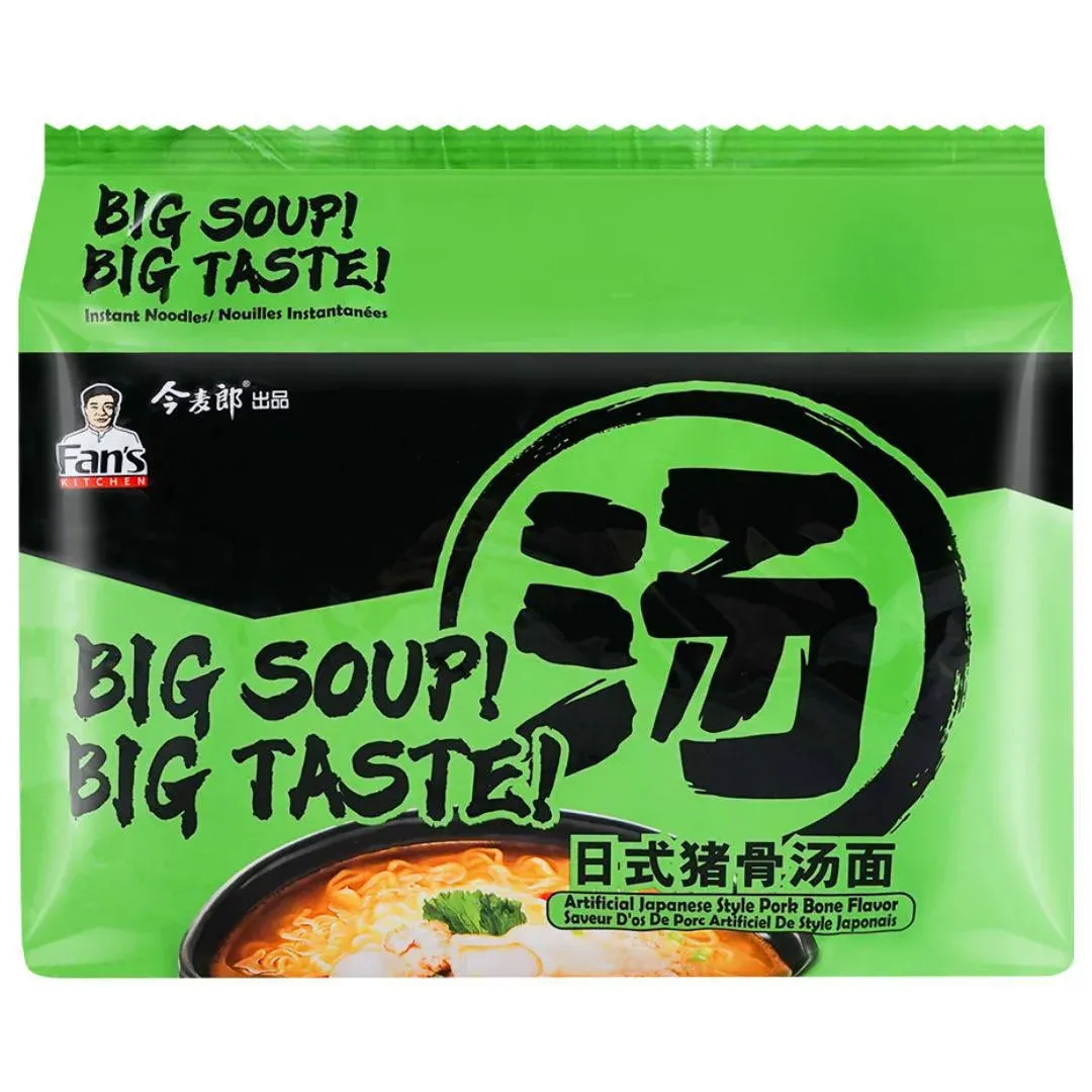 JinMaiLang Fan's Kitchen Instant Noodles, Japanese-Style Pork Bone Flavor 690 g 1 each