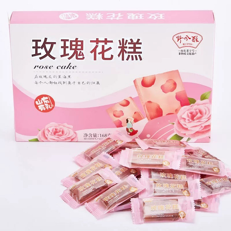 【野风酥】山东济南特产 《玫瑰花糕》1盒