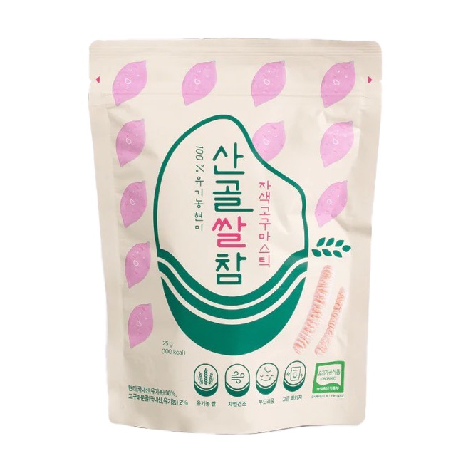 Sangol Ecomom Organic Rice Sticks, Purple Sweet Potato 25 g