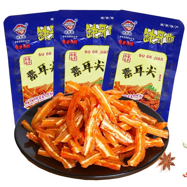缺牙齿素耳尖爆辣魔芋爽魔芋丝辣条休闲零食480g