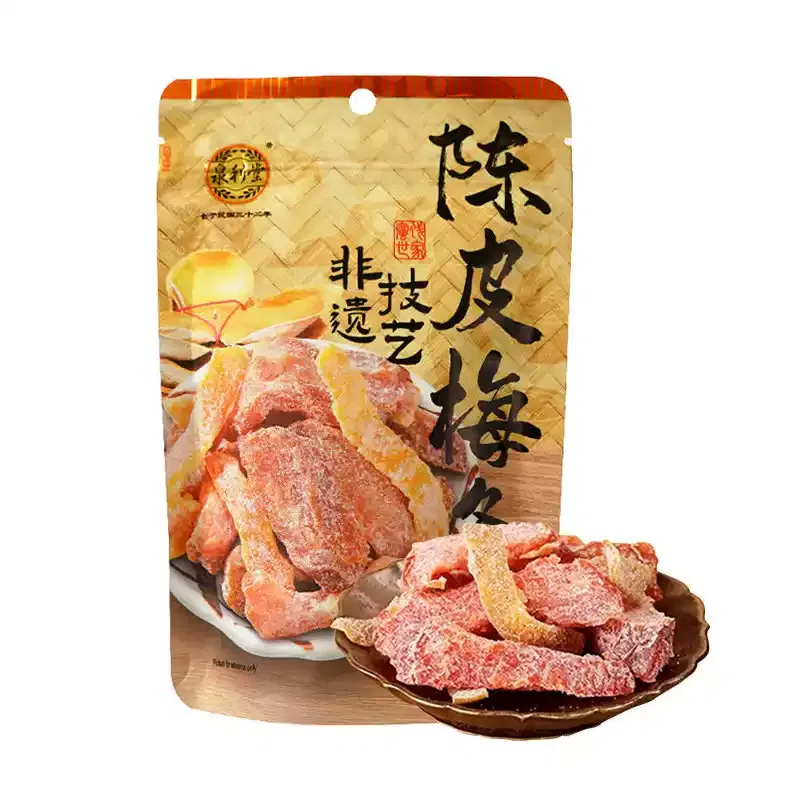 Quanlitang Dried Tangerine Peel Plum Sticks 100g, 100 g