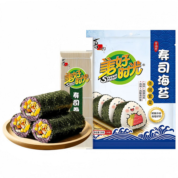 美好时光半切寿司海苔带卷帘1袋 30 个