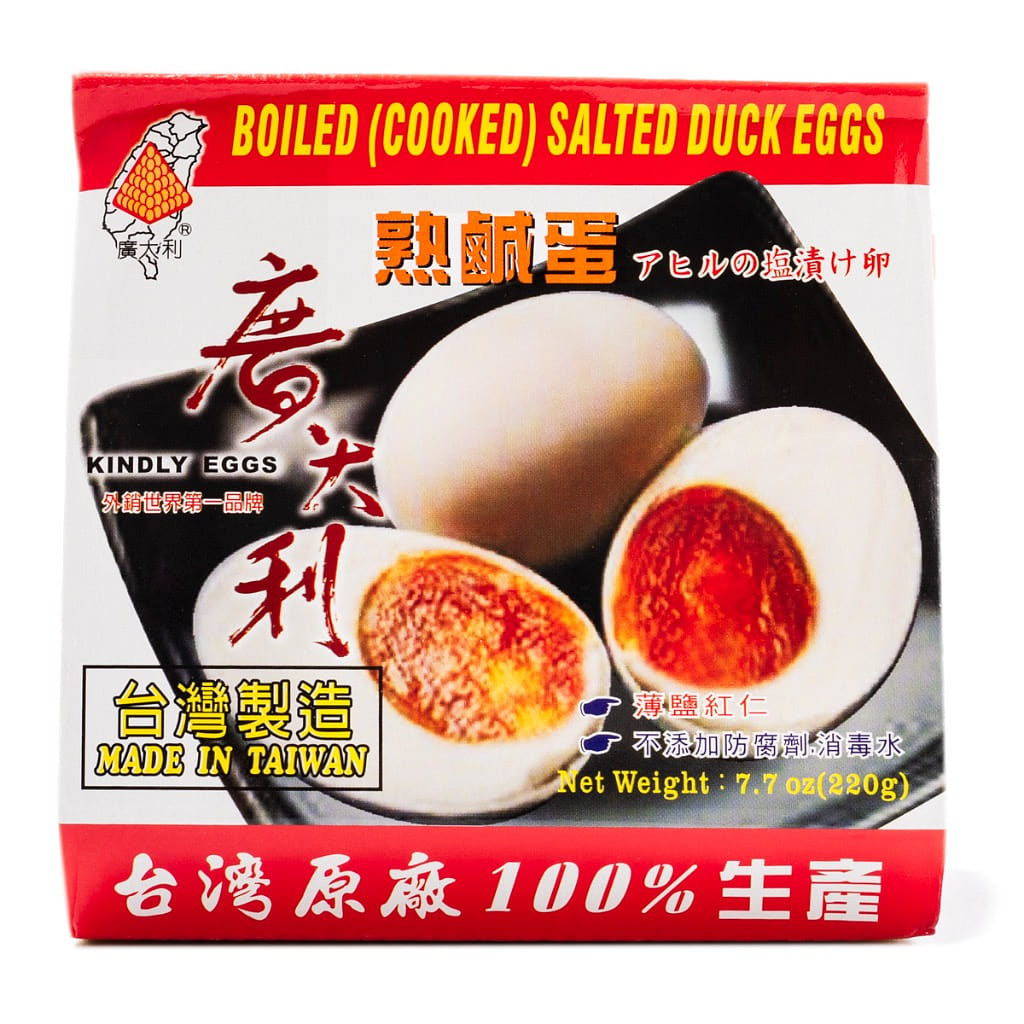 Kindly Eggs Taiwanese Boiled Salted Duck Eggs 1.94 oz*4 counts