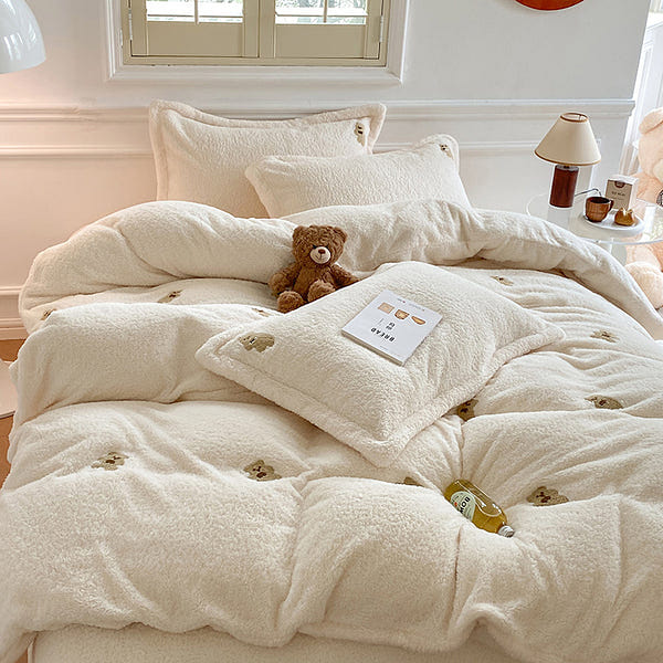 Dream Nest Bedding Set Double Size-Creamy Bears 2000 g
