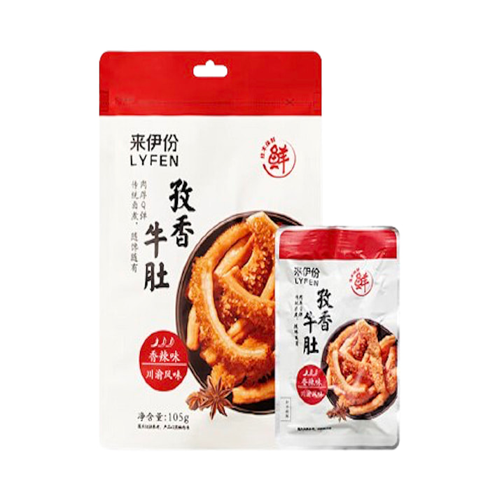 【约4小包】来伊份 孜香牛肚香辣味