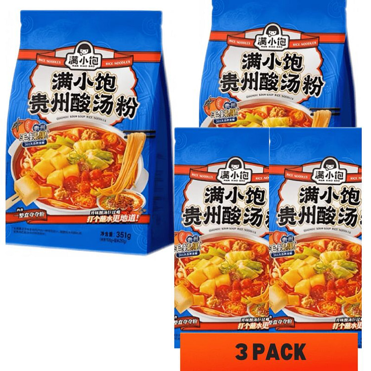 351克*3袋 满小饱 贵州酸汤粉 夺夺粉米线