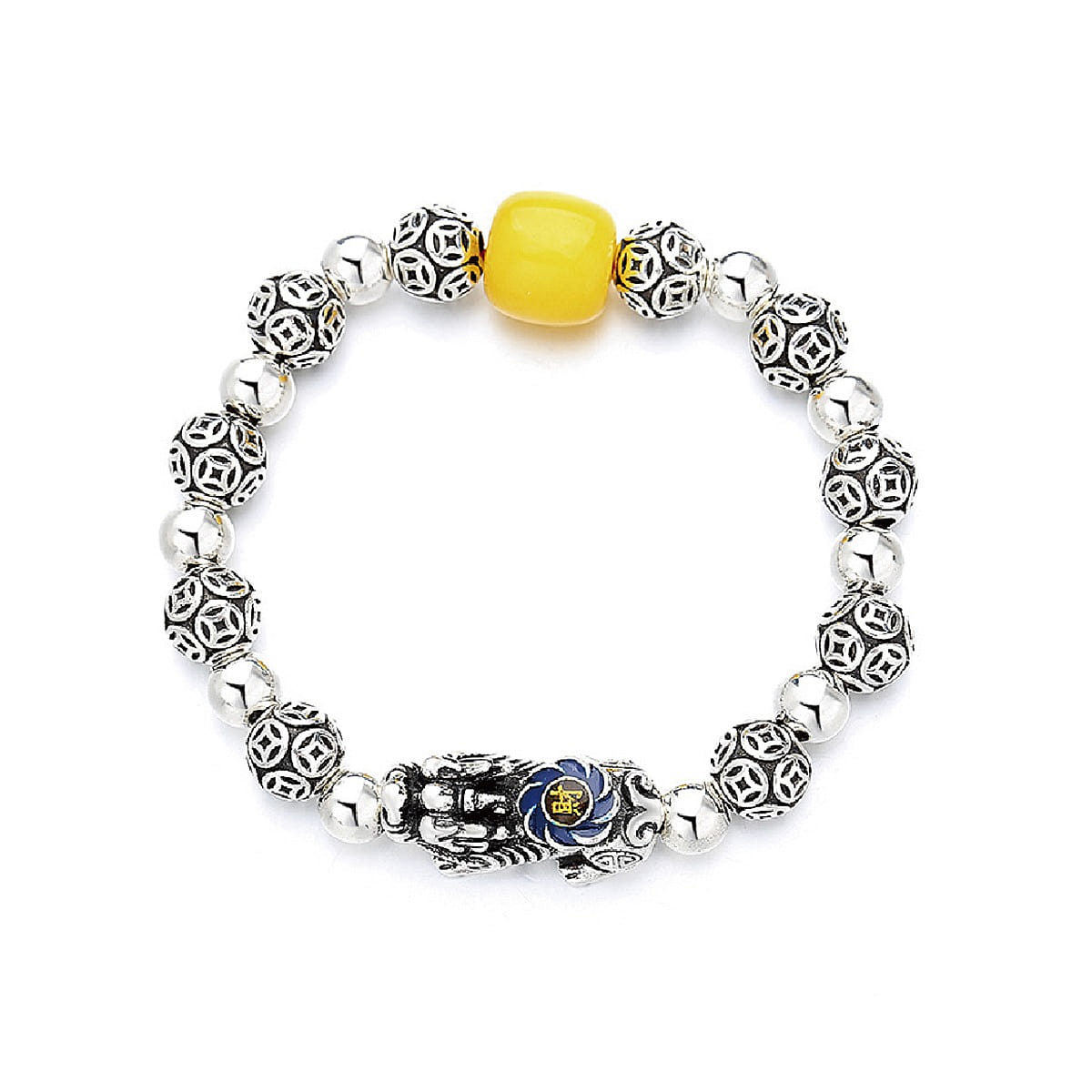 MAZUBUYBUY Pixiu Wealth Enamal Bracelet 1pcs 92 g