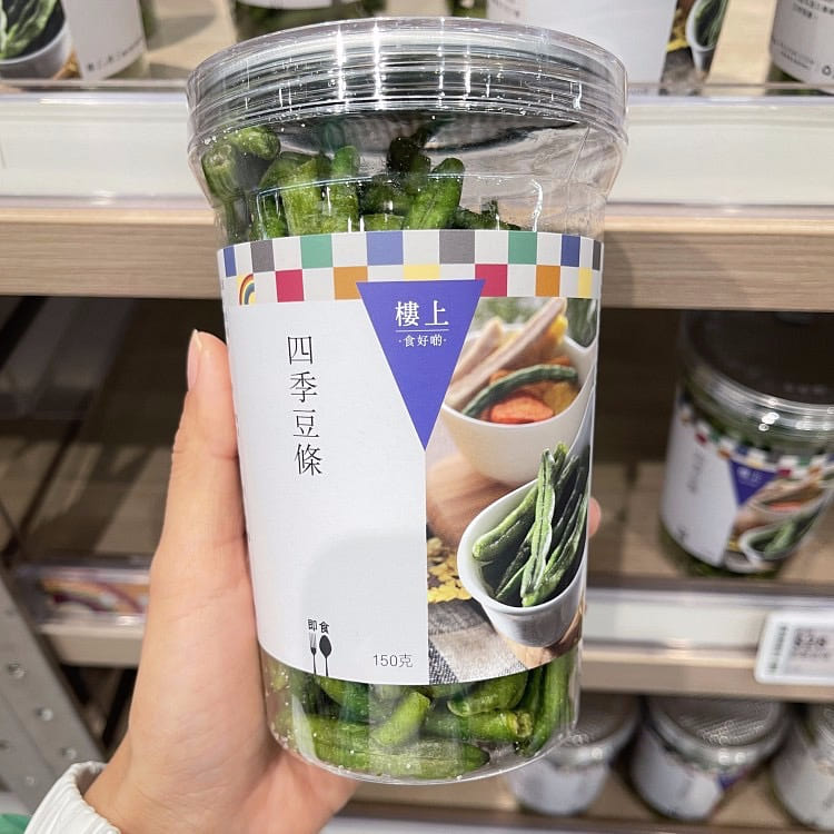 香港直送 楼上 四季豆条 豆角干条 香脆蔬菜乾 150 克