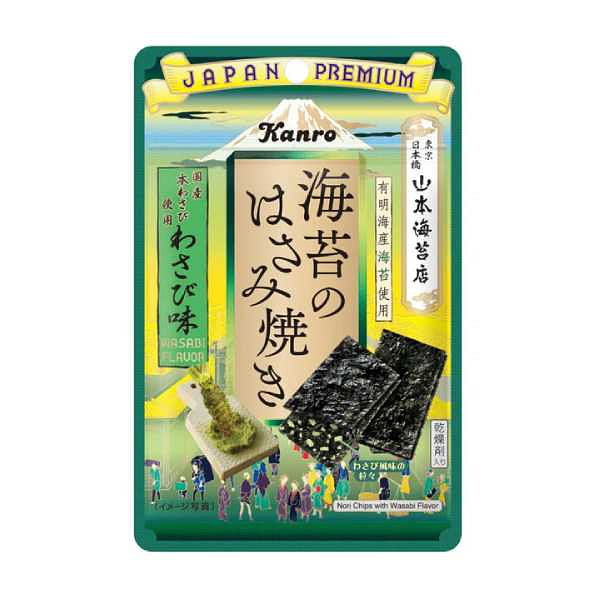 Kanro Seaweed Crisps Wasabi Flavor 4.4g 1 each