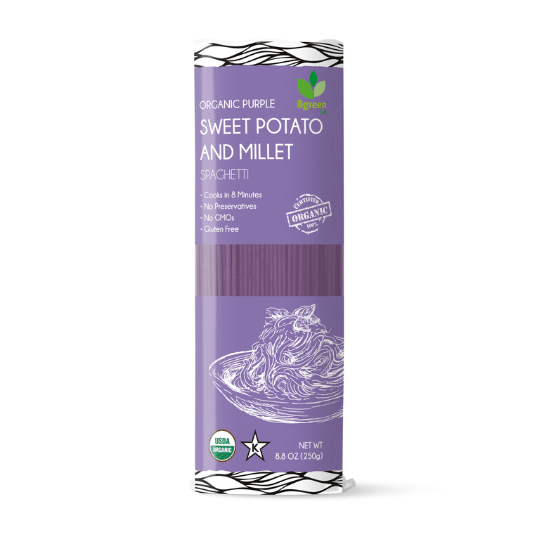 Bgreen Organic Purple Sweet Potato & Millet Spaghetti 8.8 온스