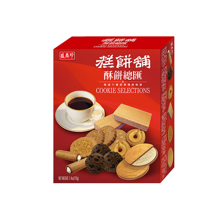 盛香珍 糕饼铺酥饼杂粮饼干早餐零食 210g*1盒