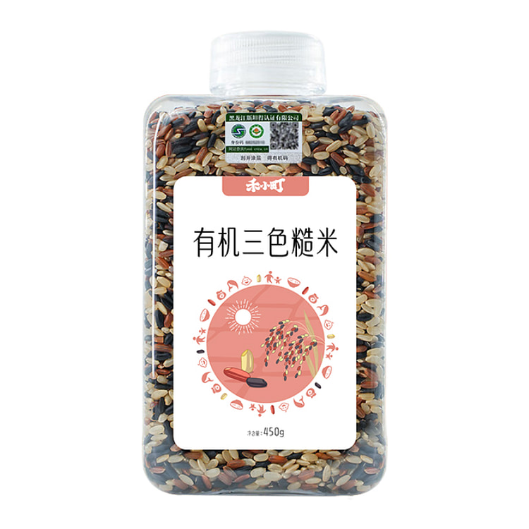 Organic 3-color brown rice 450g*1 bottle