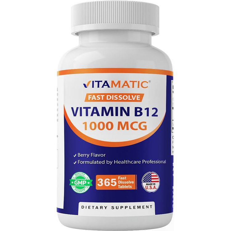 Vitamin B12 1000 mcg - 365 Fast Dissolve Tablets