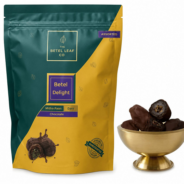Mabaroom Meetha Paan dates handrolled in Chocolate 1 pack