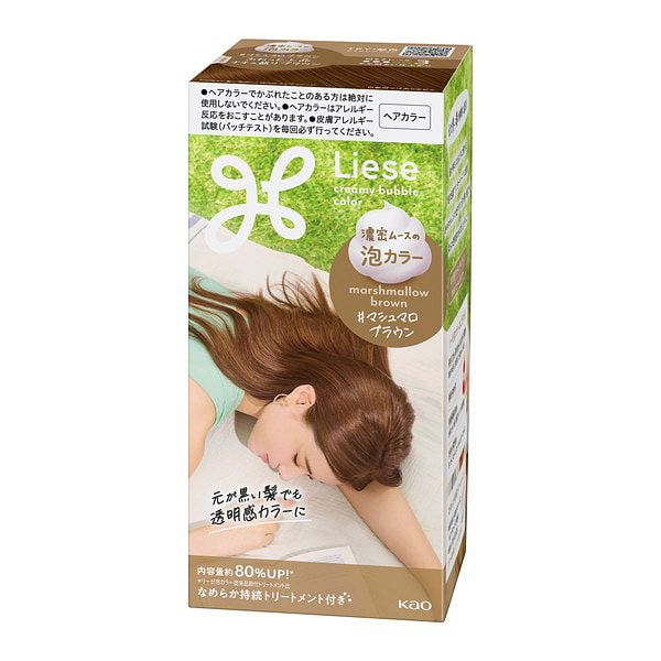 KAO Liese Thuốc nhuộm bọt nâu bông gòn 115ml 1 phần