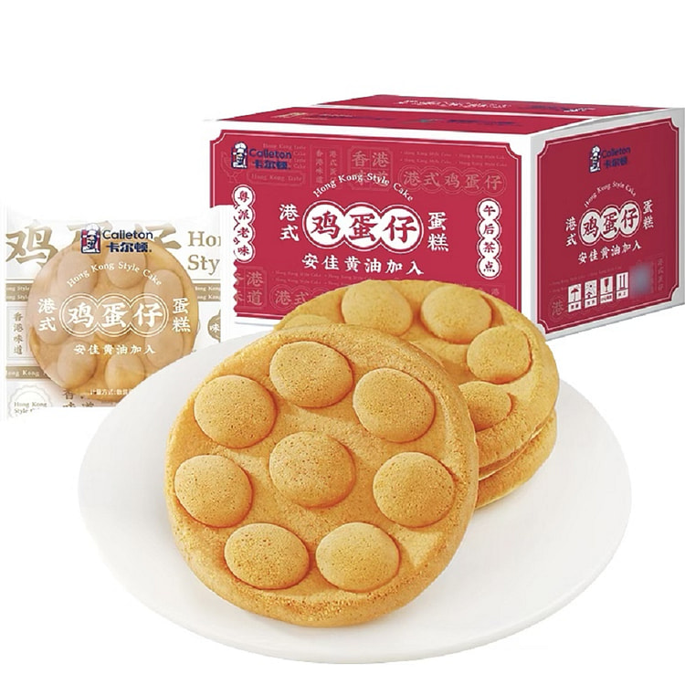 卡尔顿 港式鸡蛋仔蛋糕80g*10枚