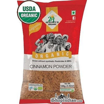 24 Mantra Organic Cinnamon Powder, 3.5 oz bag 3.5 oz