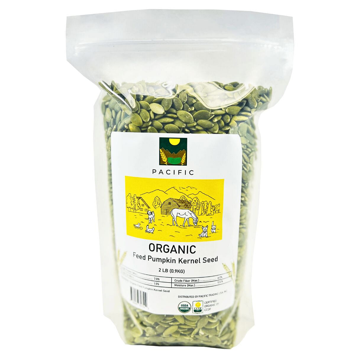 PACIFIC Pet Food Organic Pumpkin Seeds (2lb Pack) 2 lb
