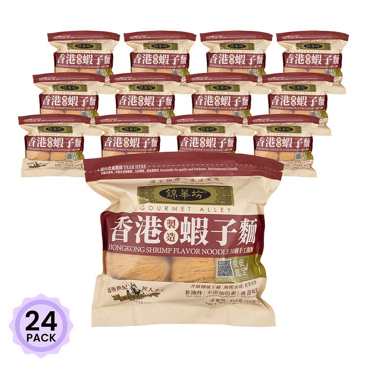 锦华坊 香港虾子面 454 克*24 包