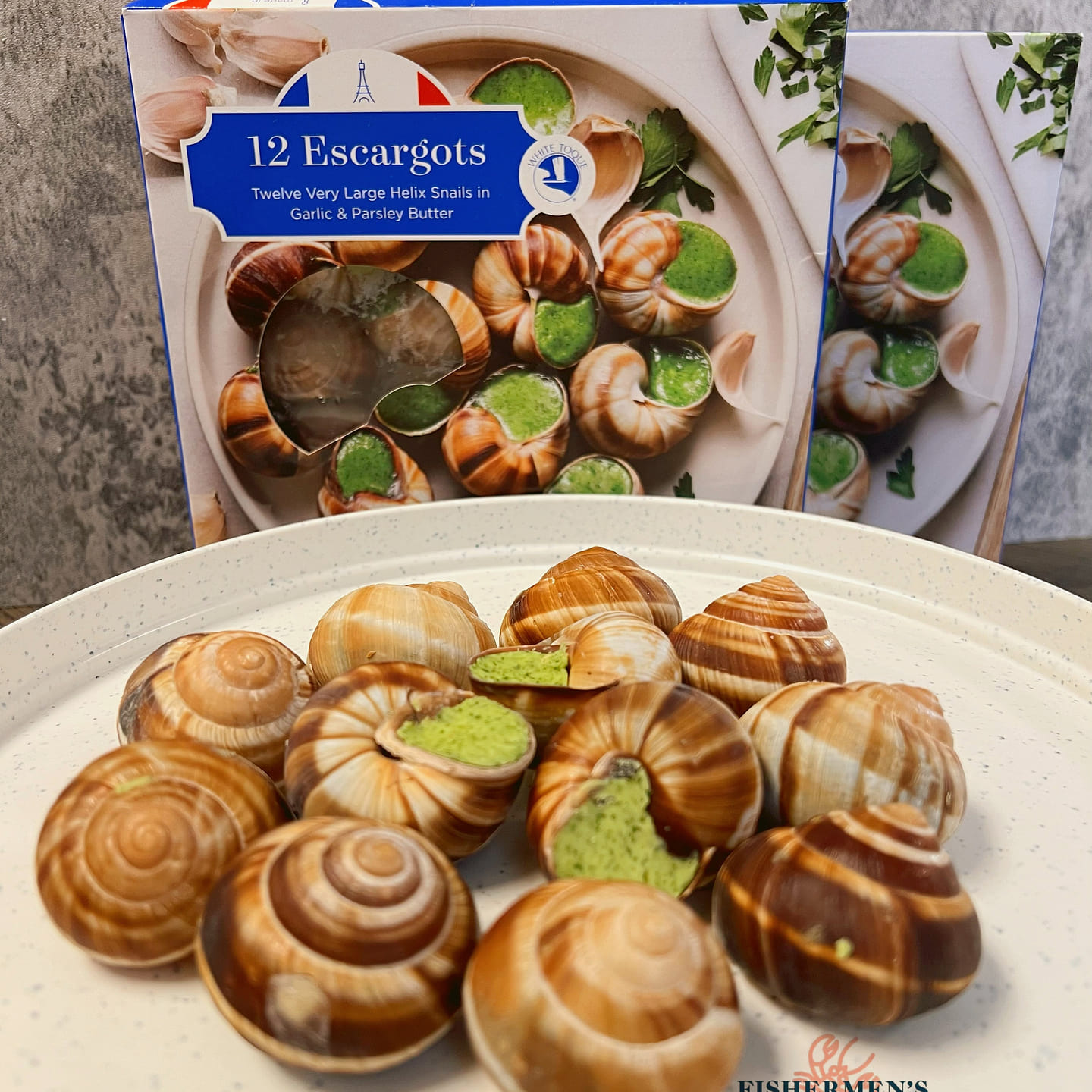 Escargots with garlic & parsley butter 1 box