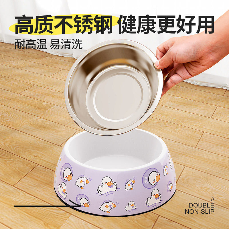 Dog basin – stainless steel L-shaped * 1 piece 1 count