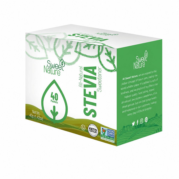weet Nature Chất Tạo Ngọt Stevia (40 gói) 1.42 oz