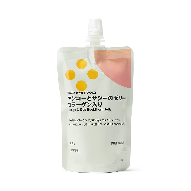 日本MUJI 無印良品胶原蛋白芒果沙棘果冻150G