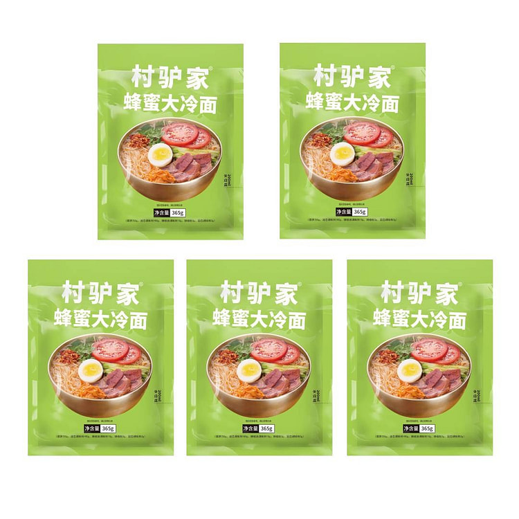 村驴家 蜂蜜大冷面 365 克 5 包