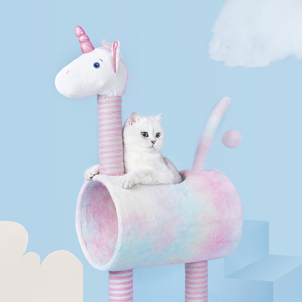 ZEZE-Unicorn CAT TREE & SCRATCHER 1 each
