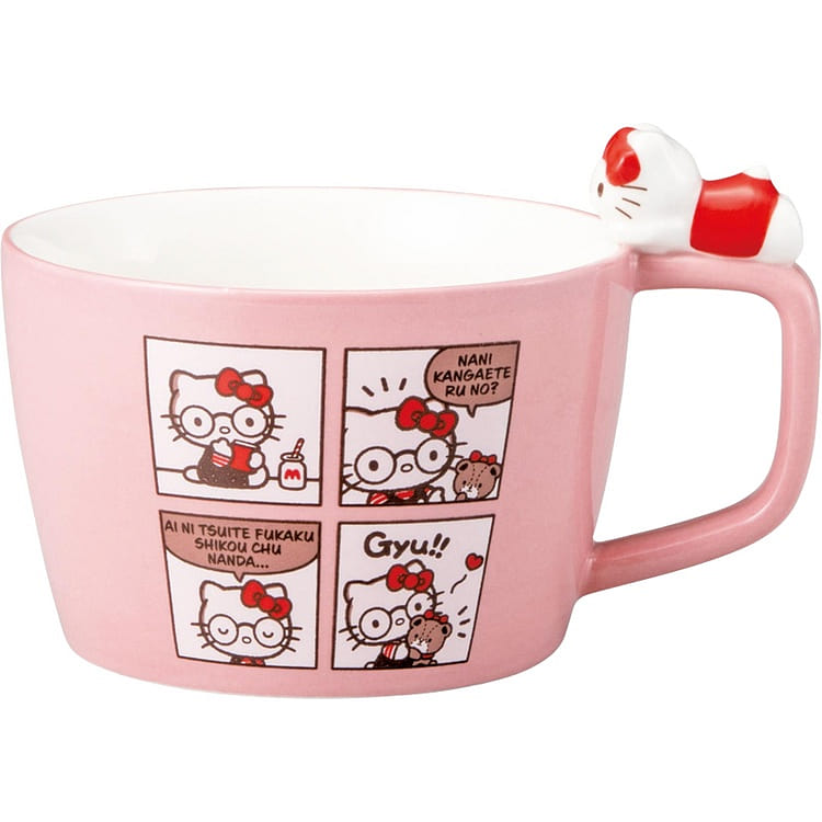 Sanrio三丽鸥 凯蒂猫四格漫画汤杯 1 份