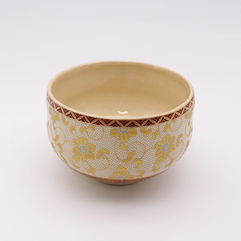 Kutani Matcha Bowl 10 oz – White Dots 1 each