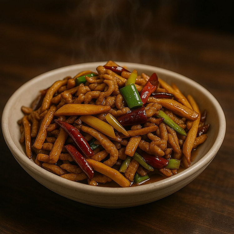 stir-fried Dried Tofu With pork