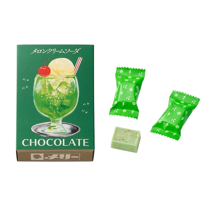 Mary''s はじけるキャンディチョコレート。 メロンクリームソーダ 5個