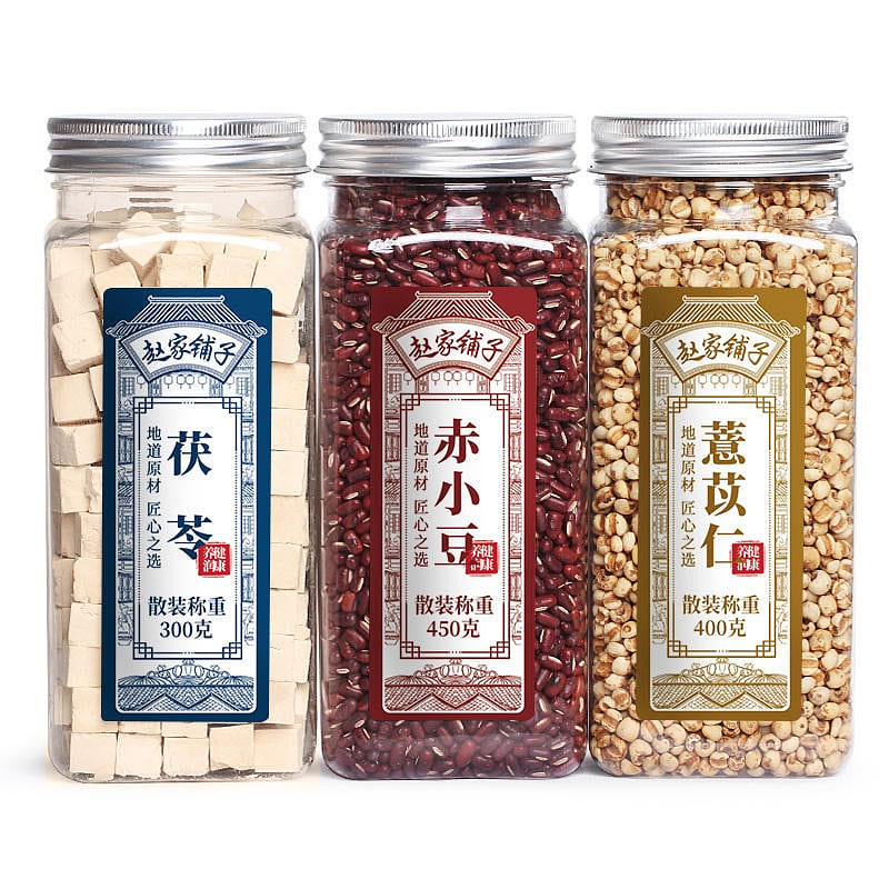 3 pot combination Zhao shop fried coix seed Chixiao bean Poria combination 1150 g