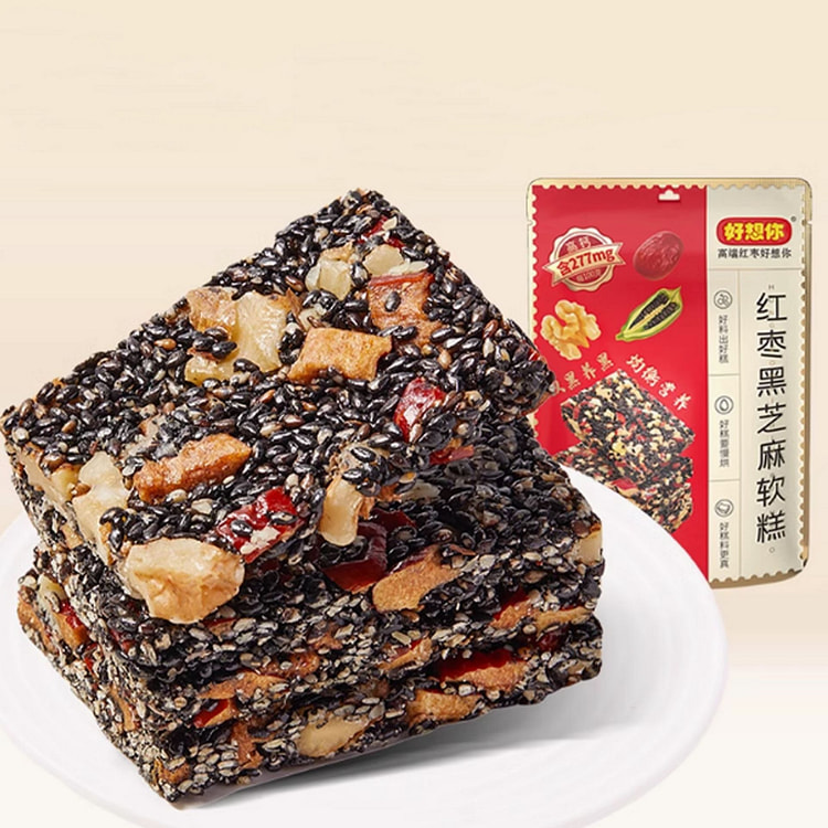 好想你 红枣黑芝麻软糕 零食核桃甜糕点休闲食品