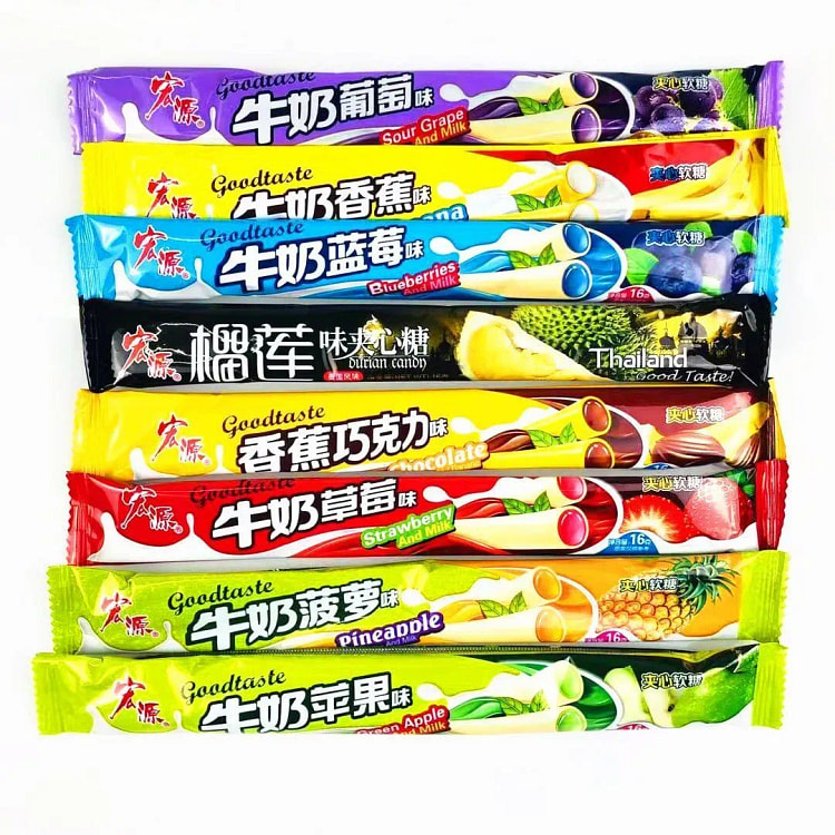 Hongyuan Assorted Creamy Milk Candies with Mixed F 30 count
