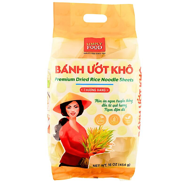 [Simply Food] Dried Rice Noodle Sheets - 16oz 1 each