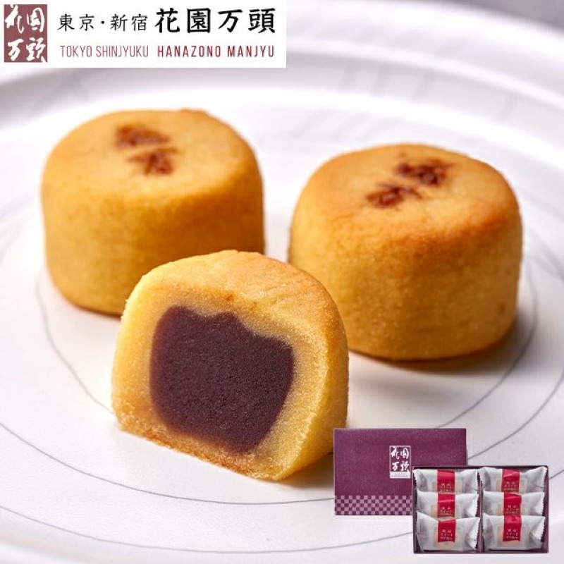 Hanazono Mantou 39th year of the Meiji era Sweet Potato Red Bean Paste 6 pieces 1 hộp